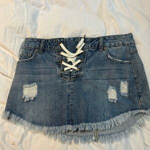 Mini jeans skirt